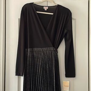 Floor length long sleeve elegant wrap dress. Fabric is light and breathable.